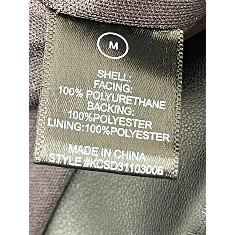 Fashion Nova Harley Faux Leather Mini Dress Size M NWT - Picture 8 of 10